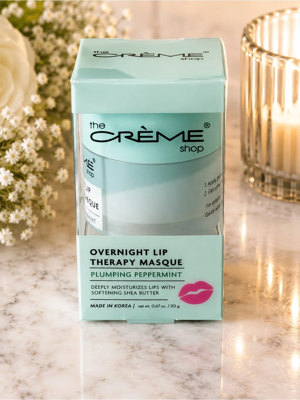 The Crème Shop Overnight Lip Therapy Masque in Plumping Peppermint